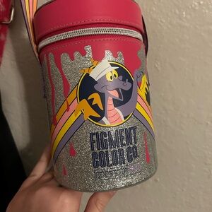 Disney Figment Crossbody Bag - Pink and Silver